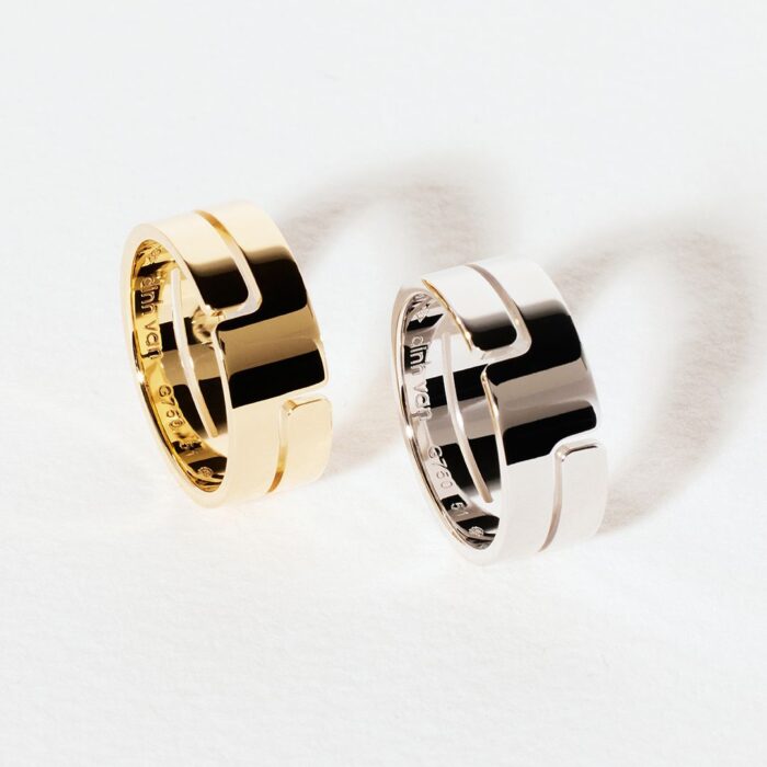 Bague Dinh Van Seventies Moyen Modèle Or Jaune