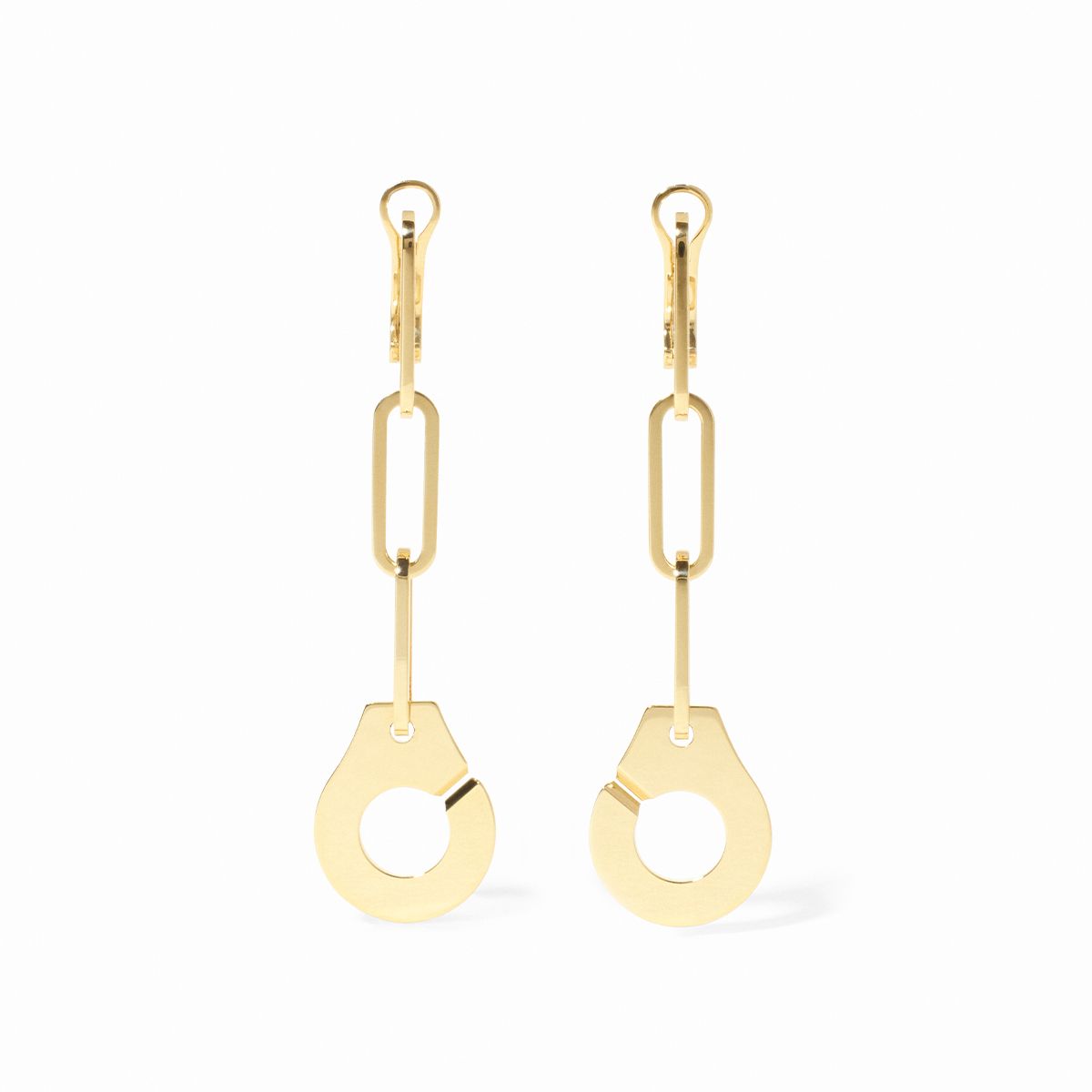 Pendants D'oreilles Dinh Van Menottes Or Jaune