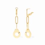 Pendants D'oreilles Dinh Van Menottes Or Jaune