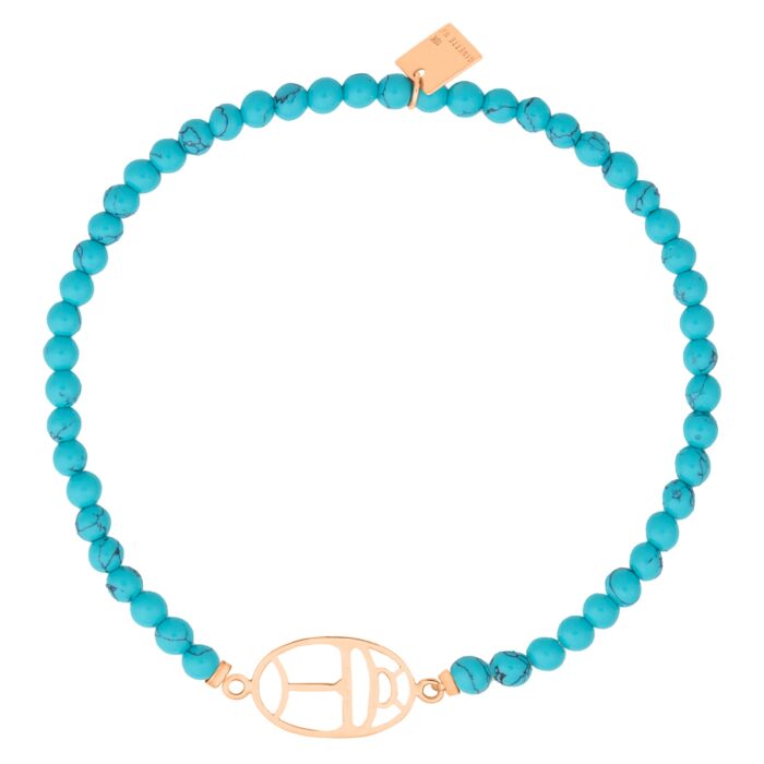 GINETTE NY TWENTY WISH TURQUOISE MINI BEAD BRACELET