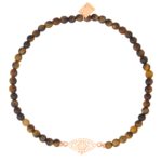 GINETTE NY TWENTY AJNA TIGER EYE MINI BEAD BRACELET