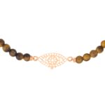 GINETTE NY TWENTY AJNA TIGER EYE MINI BEAD BRACELET