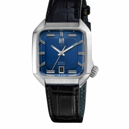 Montre MARCH LA.B AM2 Automatique 39mm Cadran Navy Bracelet Alligator Noir