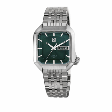 Montre MARCH LA.B AM2 Slim Grall Auto Cadran Vert Bracelet Acier 36MM
