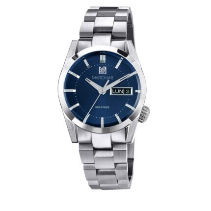 Montre MARCH LA.B AM89 Electrique Cadran Navy Bracelet Acier
