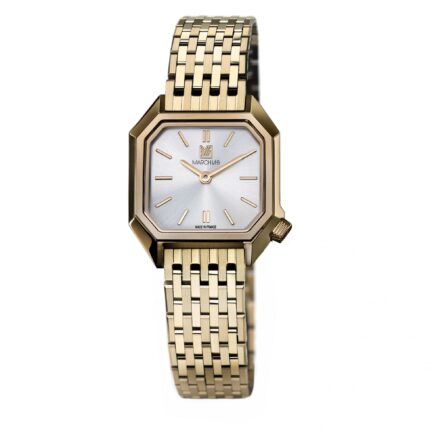 Montre MARCH LA.B Lady Mansart Continental Elec Cadran Blanc Bracelet Acier 26MM