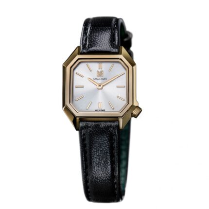 Montre MARCH LA.B Lady Mansart Electrique Cadran Continental Bracelet Chevreau Noir