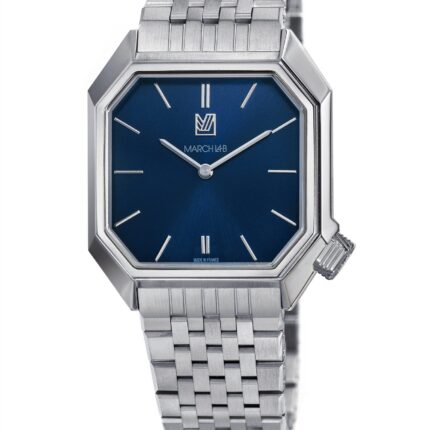 Montre MARCH LA.B Mansart Electrique Navy bracelet Acier