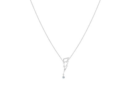 Collier La Brune & La Blonde Pop Coup De Foudre Diamant Or Blanc