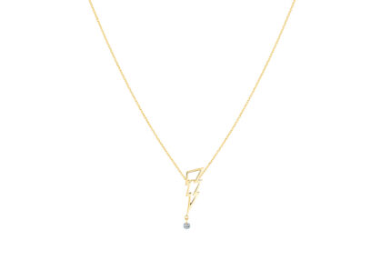 Collier La Brune & La Blonde Pop Coup De Foudre Diamant Or Jaune