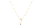 Collier La Brune & La Blonde POP COUP DE FOUDRE DIAMANT – OR JAUNE 0.07 carat