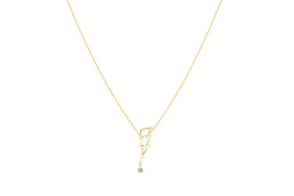 Collier La Brune & La Blonde POP COUP DE FOUDRE DIAMANT – OR JAUNE 0.07 carat