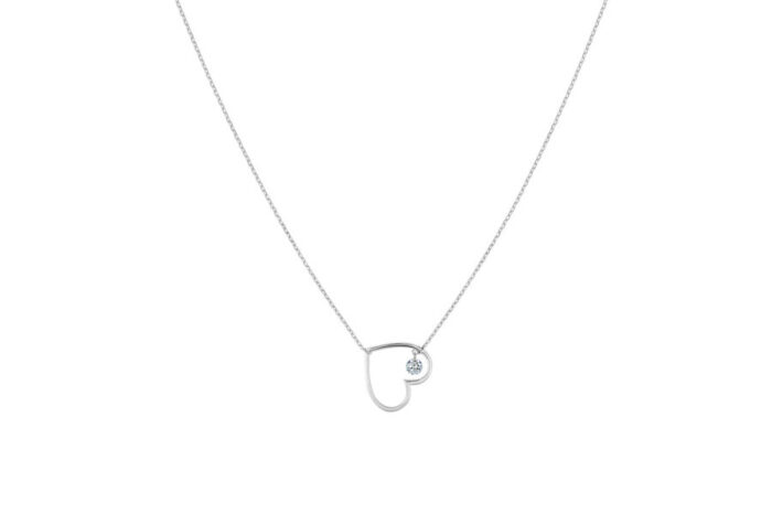 Collier La Brune & La Blonde Pop Mon Étoile Diamant Or Blanc
