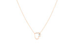Collier La Brune & La Blonde Pop En Plein Coeur Diamant Or Rose
