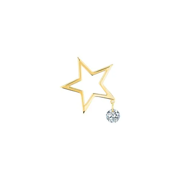 Pin’s Boucle D’Oreilles La Brune & La Blonde Pop Mon Étoile Diamant Or Jaune