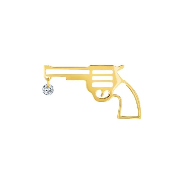 Pin’s Boucle D’Oreilles La Brune & La Blonde Pop Bang Bang Diamant Or Jaune
