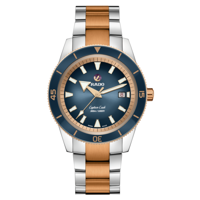 Montre Rado Captain Cook Automatic Cadran Bleu Bracelet Acier 42MM