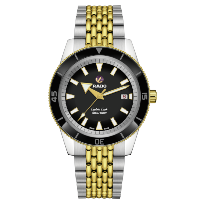 Montre Rado Captain Cook Automatic Cadran Noir Bracelet Acier 42MM