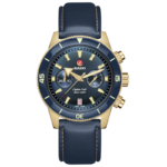 Montre Rado Captain Cook Automatic Chronograph Cadran Bleu Gold 43MM