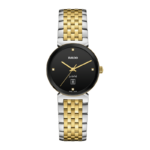 Rado Florence Classic Diamonds Quartz Black Dial 30MM Steel Bracelet Watch