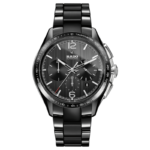 Montre Rado HyperChrome Automatic Chronograph Cadran Noir Bracelet Céramique 45MM