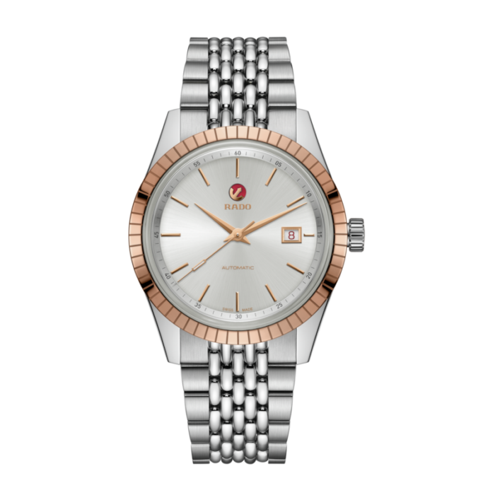 Montre Rado HyperChrome Automatic Classic Cadran Blanc Bracelet Acier 42MM