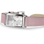 Montre Hamilton American Classic Ardmore Quartz Cadran Argenté Bracelet Cuir Rose