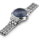 Montre Hamilton Jazzmaster Lady Quartz Cadran Bleu Bracelet Acier 30MM