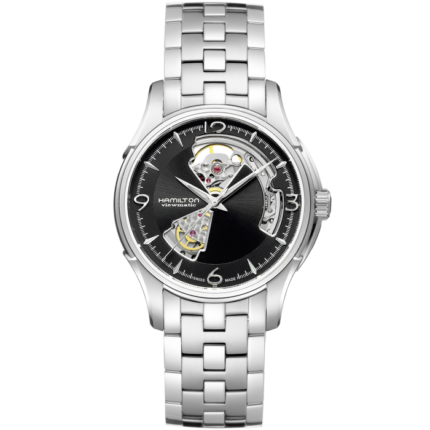 Hamilton Jazzmaster Open Heart Watch Black Dial Steel Bracelet 40MM