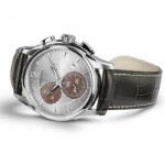 Montre Hamilton Jazzmaster Chrono Quartz Argenté Bracelet Cuir 42MM