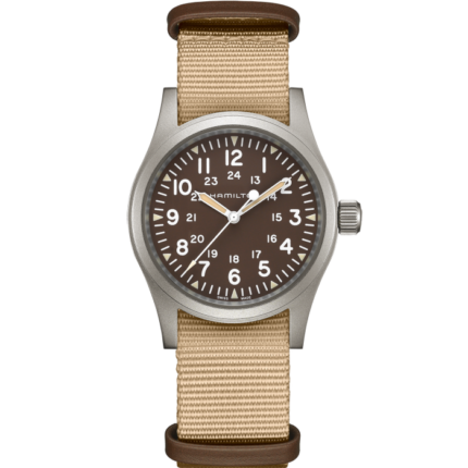 Hamilton Khaki Field Mechanical Watch Brown DialNato 38MM Bracelet