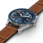 Montre Hamilton Khaki Aviation Converter Auto Bracelet Cuir Cadran Bleu