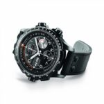 Montre Hamilton Khaki Aviation X-Wind Auto Chrono Cadran Noir Bracelet Cuir 45MM