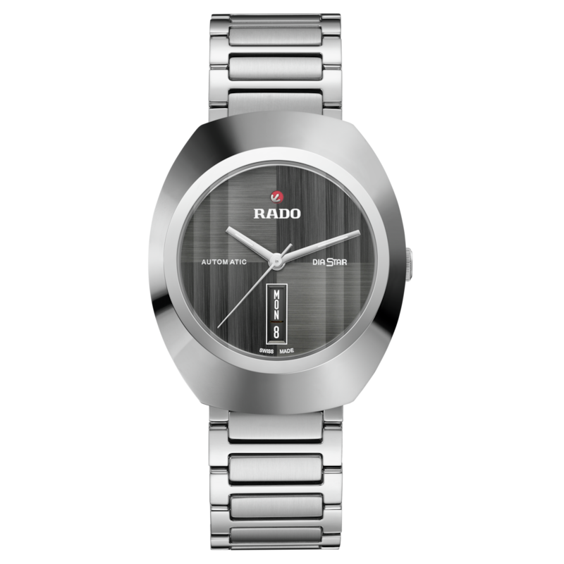 Rado DiaStar Original Automatic Watch Grey Dial 38MM Steel Bracelet