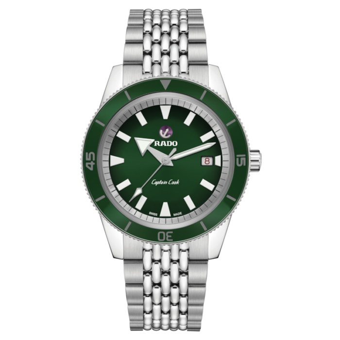 Montre Rado Captain Cook Automatic Cadran Vert 3 Bracelets 42MM