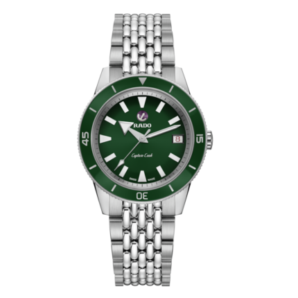 Montre Rado Captain Cook Automatic Cadran Vert Bracelet Acier 37MM