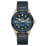 Montre Rado Captain Cook Automatic Bronze Cadran Bleu Bracelet Cuir 42MM