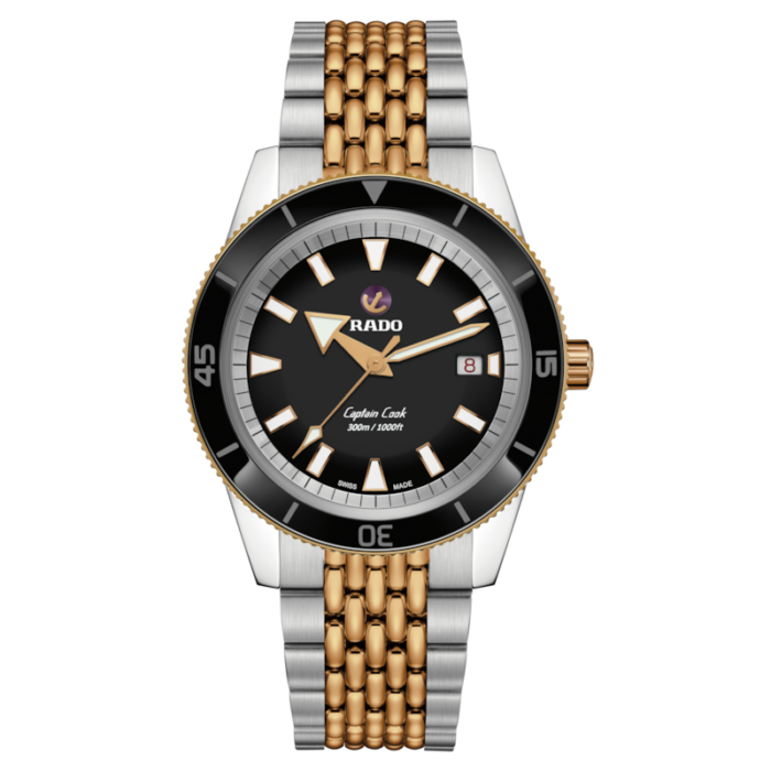 Montre Rado Captain Cook Automatic Cadran Noir Bracelet Acier 42MM