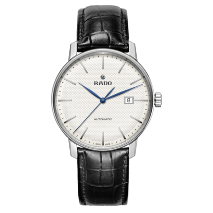 Rado Coupole Classic Automatic watch White dial Leather Bracelet 41MM