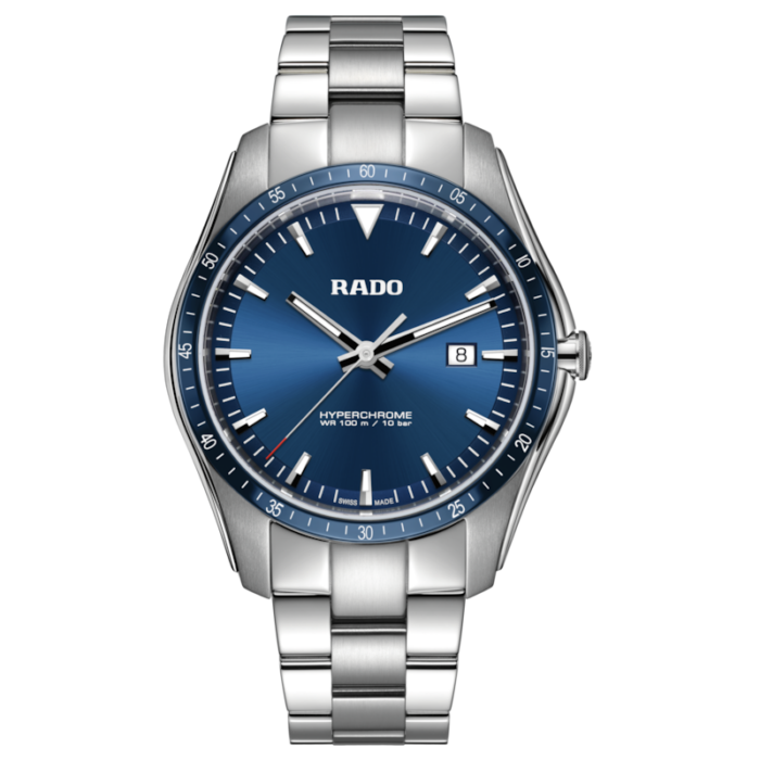 Montre Rado HyperChrome Quartz Cadran Bleu Bracelet Acier 44.9MM