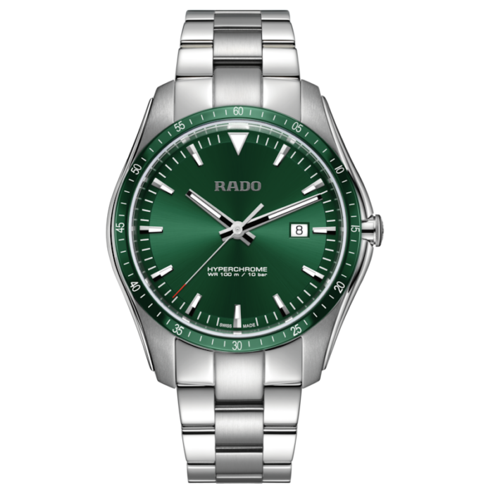 Montre Rado HyperChrome Quartz Cadran Vert Bracelet Acier 44.9MM