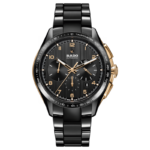 Montre Rado HyperChrome Automatic Chronograph Cadran Noir Bracelet Céramique 45MM