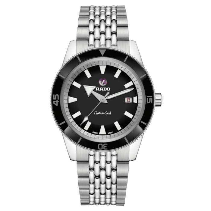 Montre Rado Captain Cook Automatic Cadran Noir Bracelet Acier 42MM