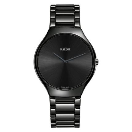 Montre Rado True Thinline Cadran Noir Bracelet Céramique 39MM