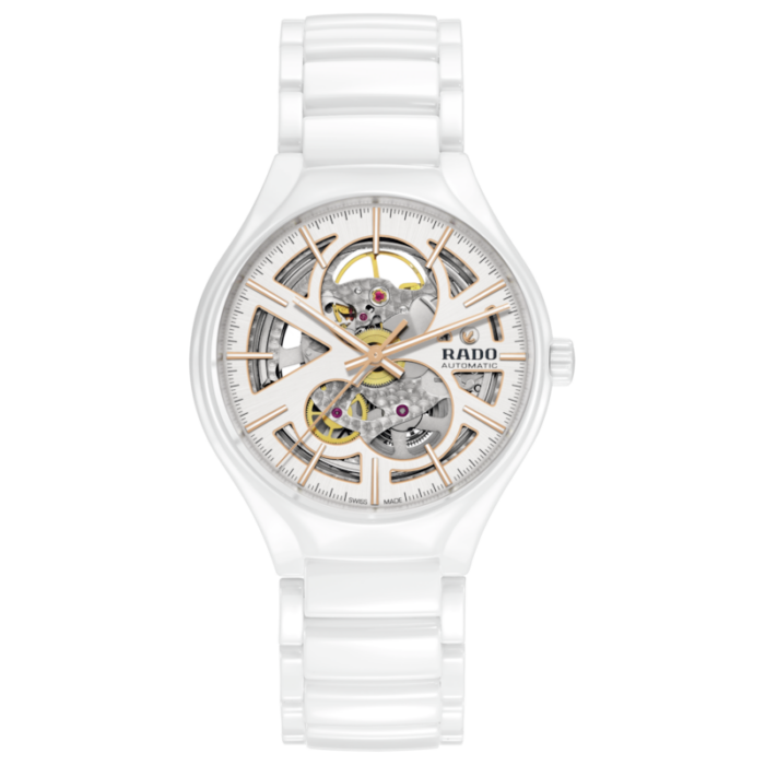 Montre Rado True Automatic Cadran Blanc Bracelet Céramique 40MM