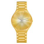 Montre Rado True Thinline Great Gardens of The World Cadran Jaune Bracelet Céramique 39MM