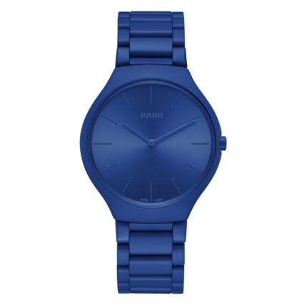 Montre Rado True Thinline Les Couleurs™ Le Corbusier Spectacular Ultramarine Quartz Bracelet Céramique 39MM