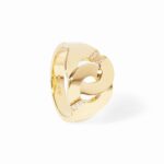 Bague Dinh Van Menottes Moyen Modèle Or Jaune et Diamants