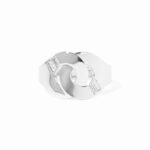 Bague Dinh Van Menottes Moyen Modèle Diamants Or Blanc