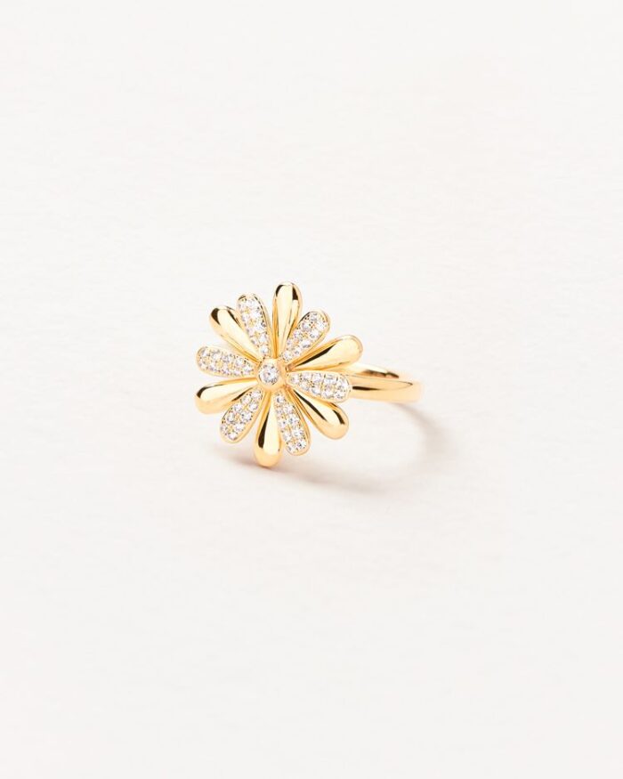 Bague Poiray Flower Diamants Or Jaune